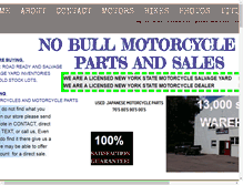 Tablet Screenshot of nobullusedmotorcycleparts.com